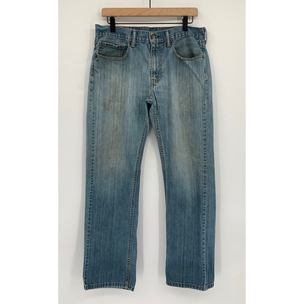 Vintage Levis 559 Jeans Mens 32x32 Blue Relaxed Straight Leg Distressed Denim